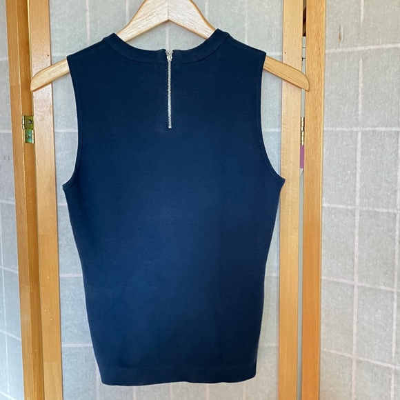 Blue Sleeveless Sweater Size Small - Picture 2 of 6